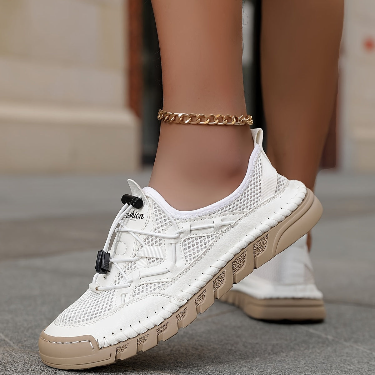 Aurora womens comfort walking shoes shown in several colours including white, black and beige