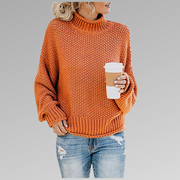 Braelyn high collar knit pullover shown in a range of colours
