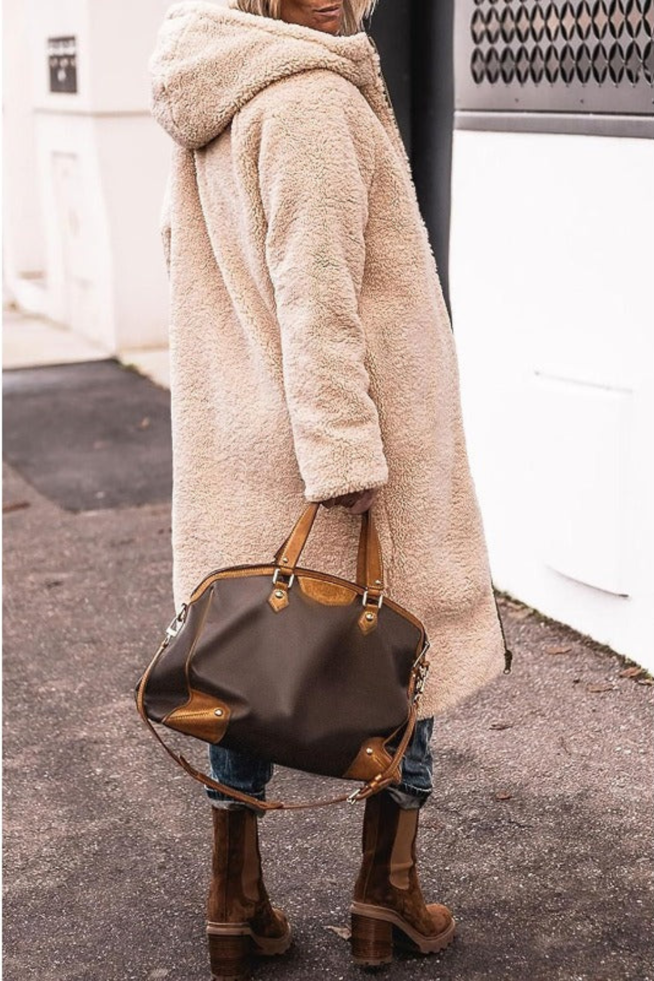 Sasha elegant reversible tailored womens coat shown in a rich colourway