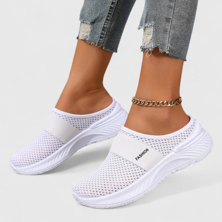 Comfortable everyday slip-on shoes shown in several colours