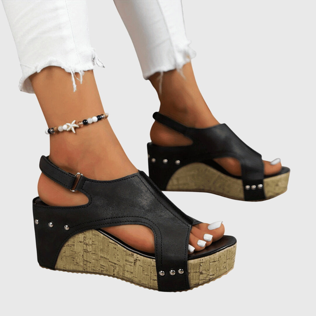 Lydia | Adjustable Strap Cushioned Walking Sandals
