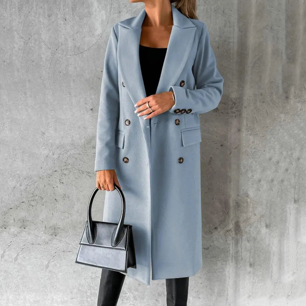 Alexa tailored wool trench coat shown in several colours, styled for everyday wear
