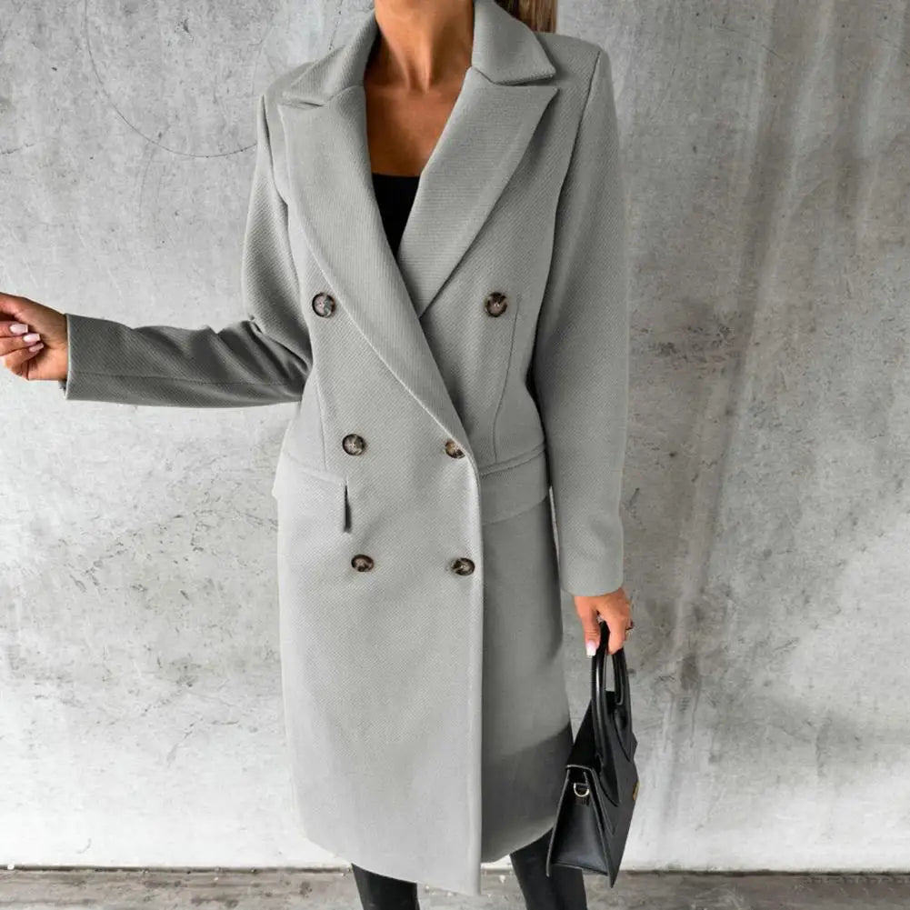 Alexa tailored wool trench coat shown in several colours, styled for everyday wear