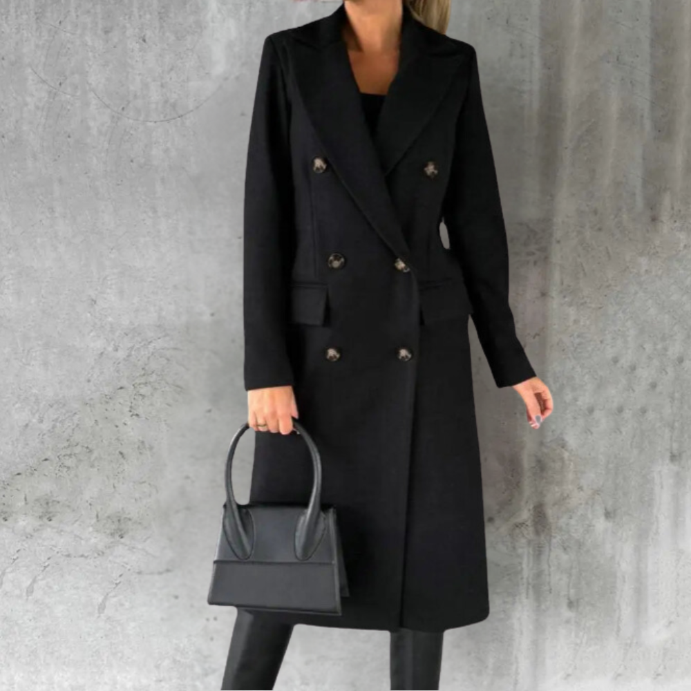Alexa tailored wool trench coat shown in several colours, styled for everyday wear