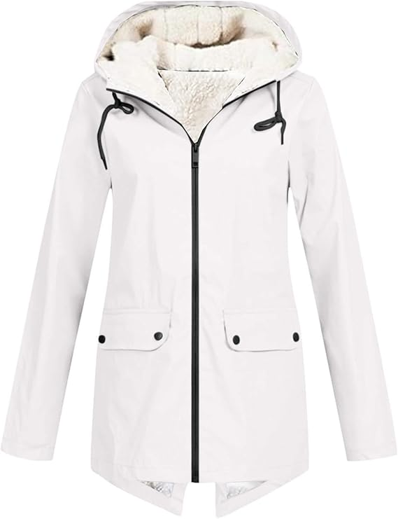 Amelia soft fleece hoodie shown in a relaxed casual fit and neutral colour