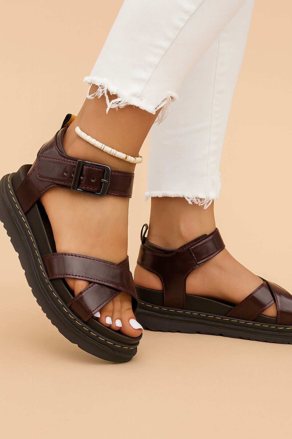Amaris platform sandals detail