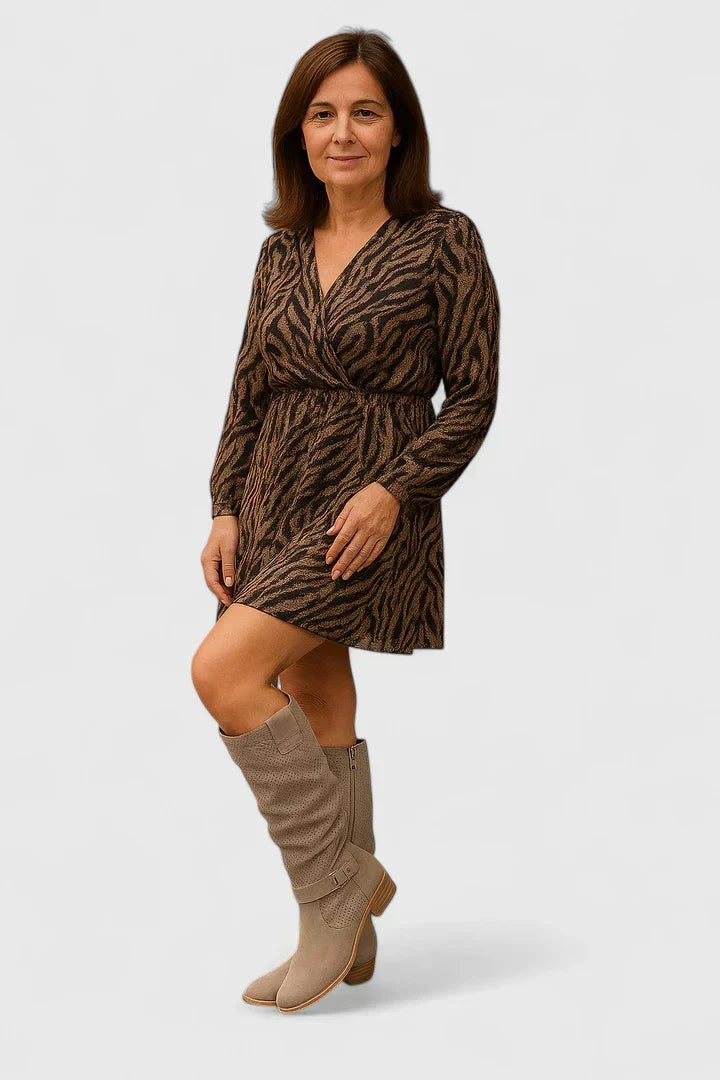 Jayzmarah | Perforated Low-Heel Ankle Boots