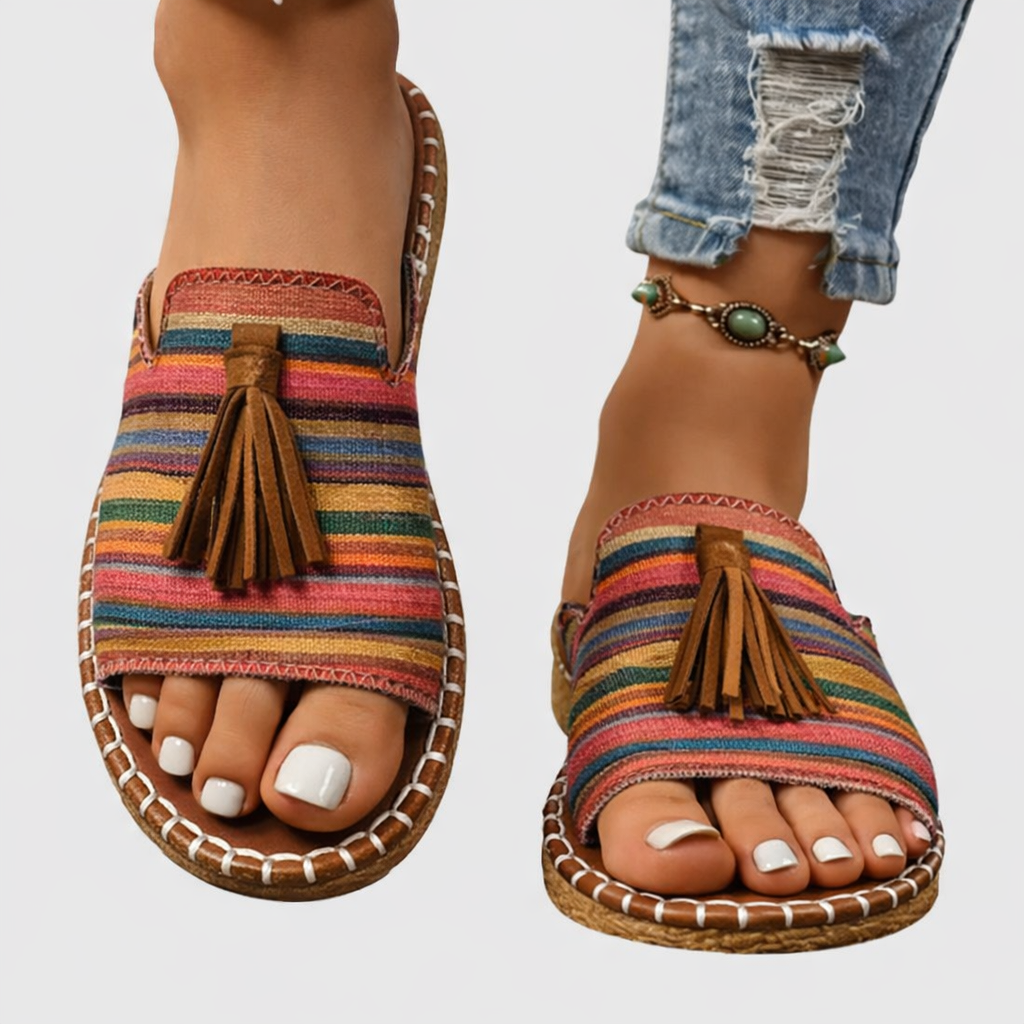 Lorraine | Cushioned Adjustable-Strap Summer Sandals