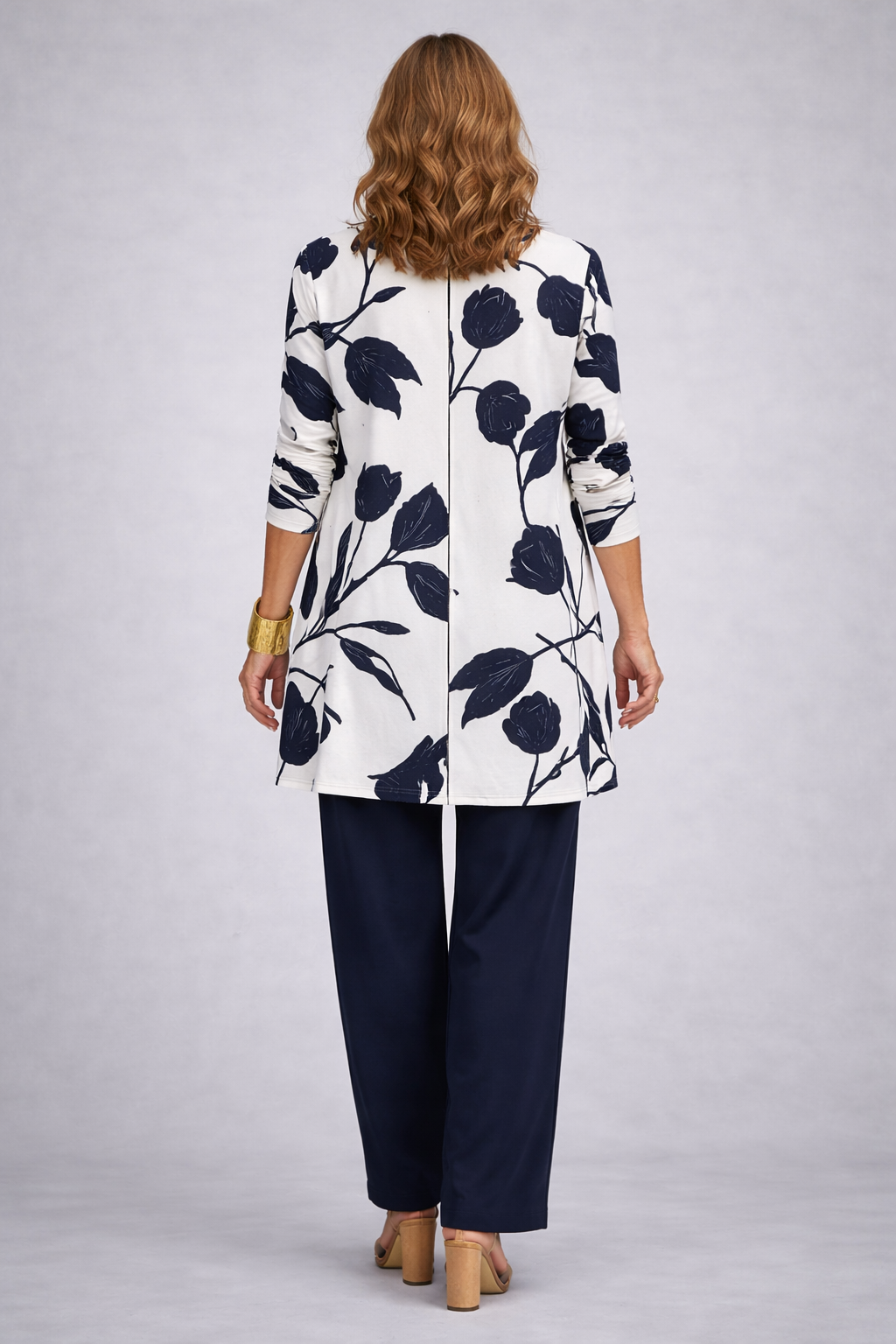 Evania blue three-piece coordinated set for women