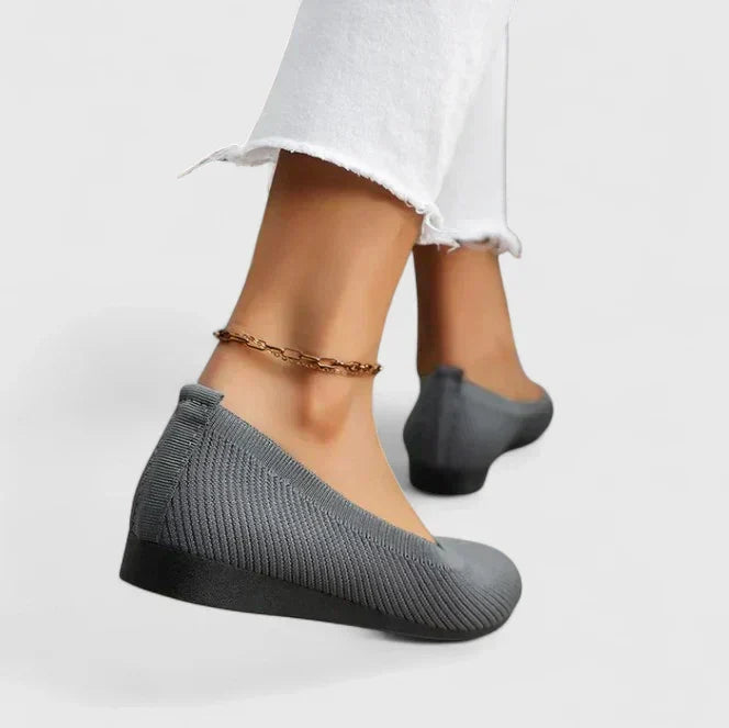 Women's versatile comfort slip-on shoes shown in multiple colours