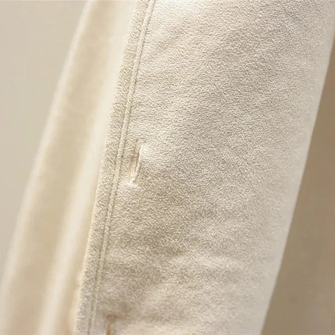 Faye luxe fleece vest in warm neutral tones, styled for easy everyday layering