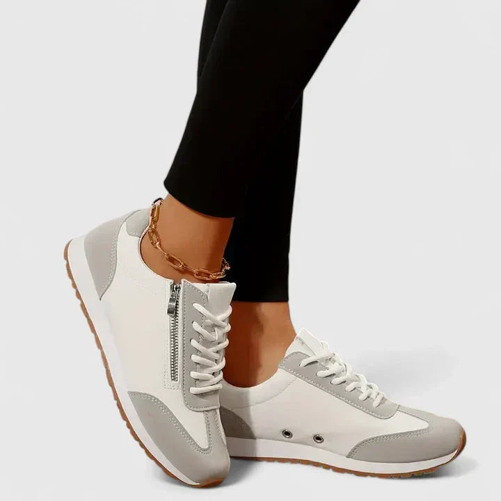 Kytherah comfortable slip-on sneakers in soft neutral tones for women