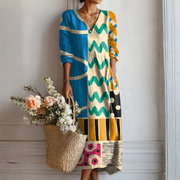 Harper easygoing multicolour dress with a relaxed everyday fit