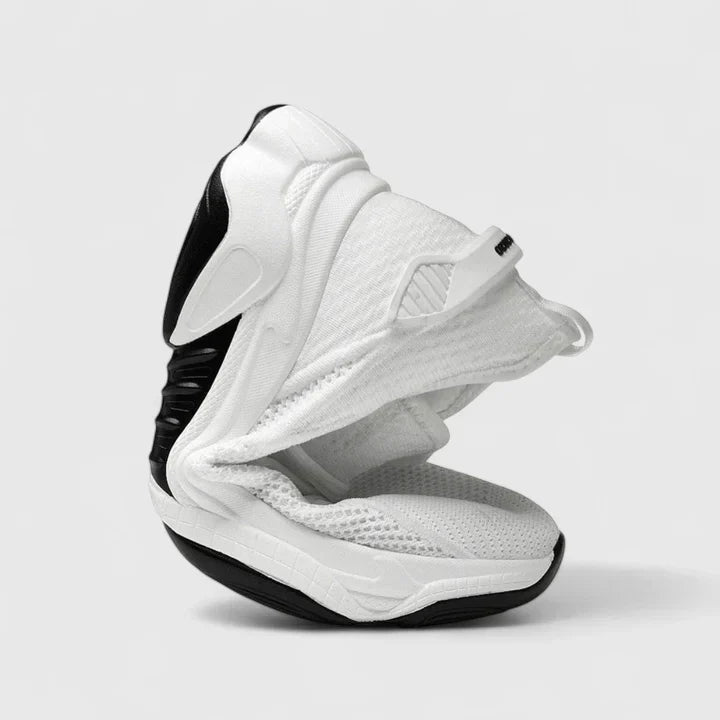 Comfortable everyday slip-on shoes shown in white, black and grey