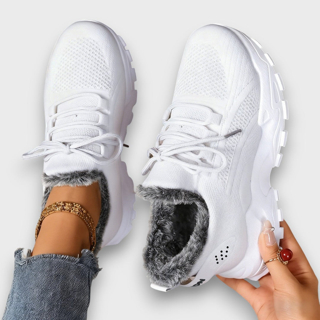 Chloe lace-up winter sneakers shown in multiple colours