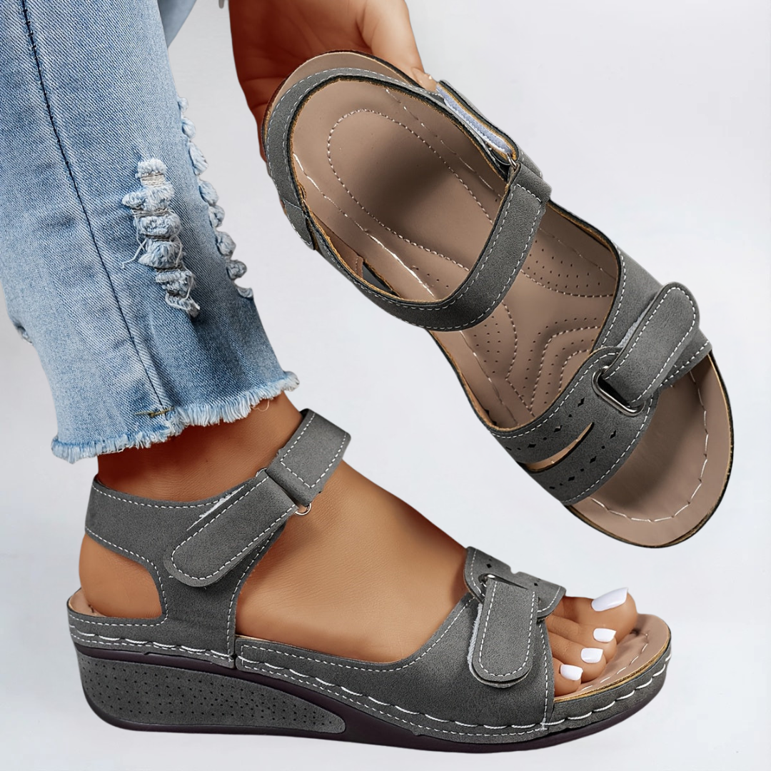 Margot: Adjustable Strap Flex-Sole Sandals