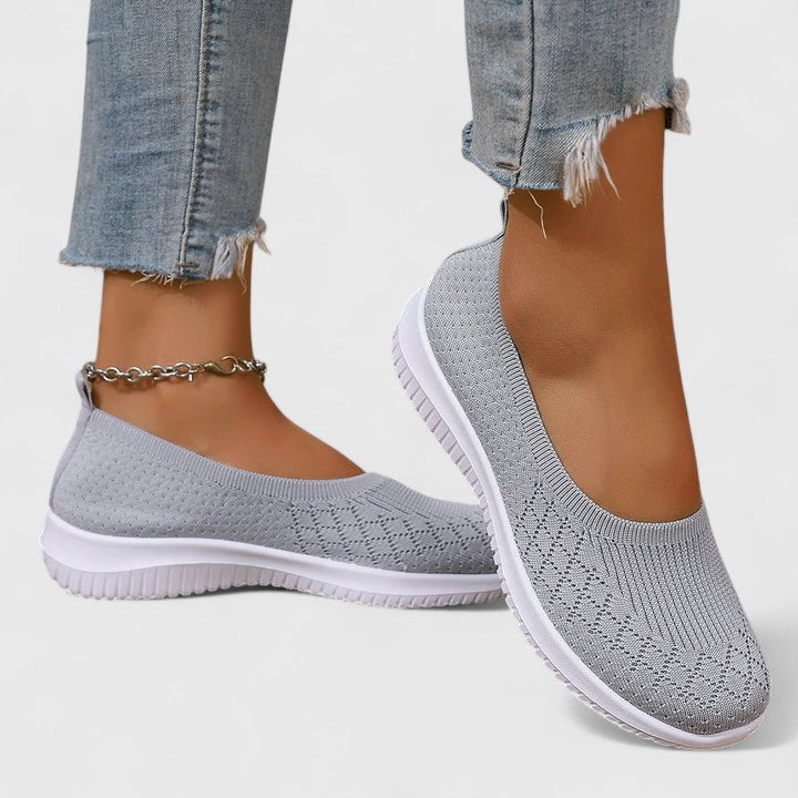 Comfortable women's everyday slip-on shoes shown in several colours