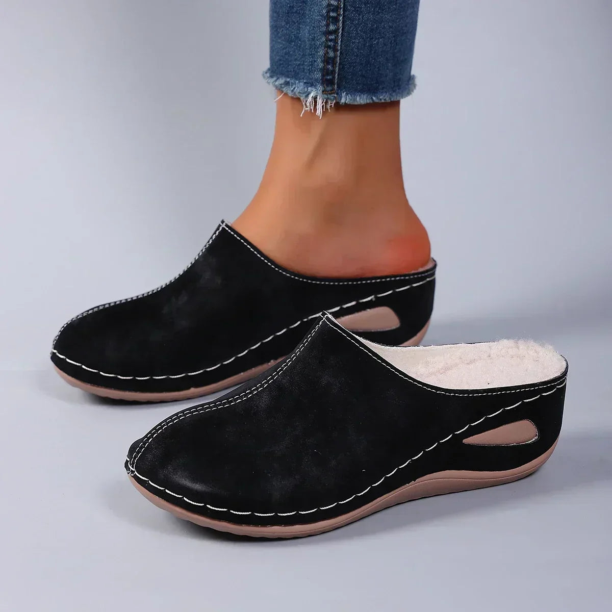 Averia | Warm-Lined Slip-On House Sandals