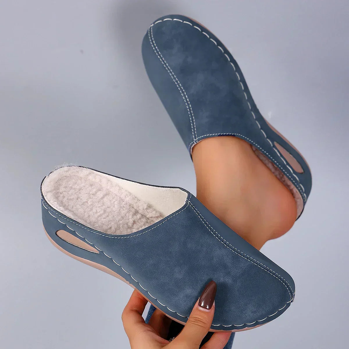 Averia | Warm-Lined Slip-On House Sandals