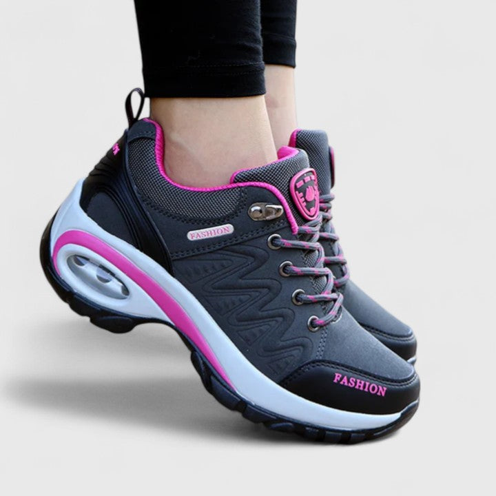 Leslie waterproof slip-on sneakers with low heel in a solid colour finish