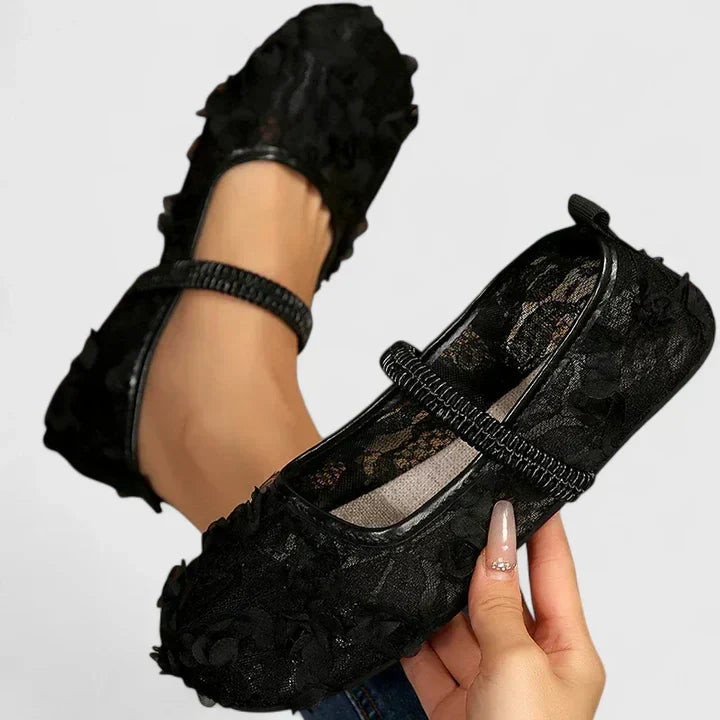 Ivannie comfortable everyday slip-on shoes shown in black and white