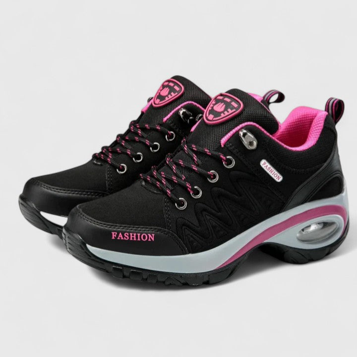 Leslie waterproof slip-on sneakers with low heel in a solid colour finish
