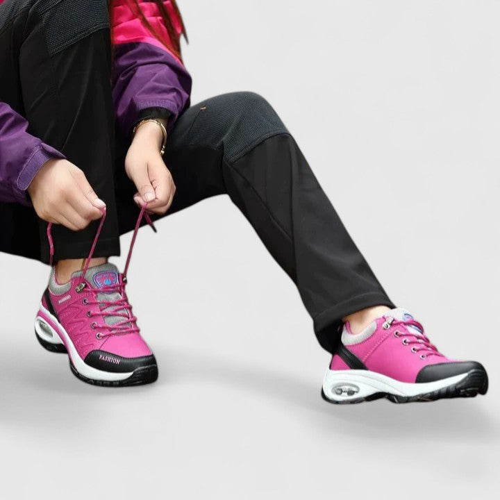 Leslie waterproof slip-on sneakers with low heel in a solid colour finish