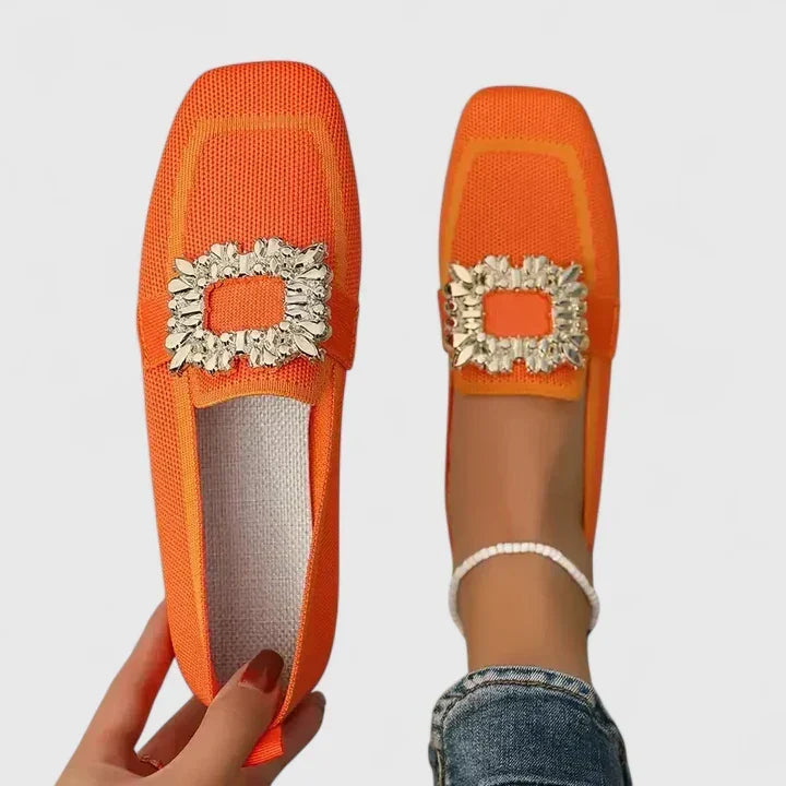 Maylora comfortable slip-on loafers for women shown in a classic silhouette