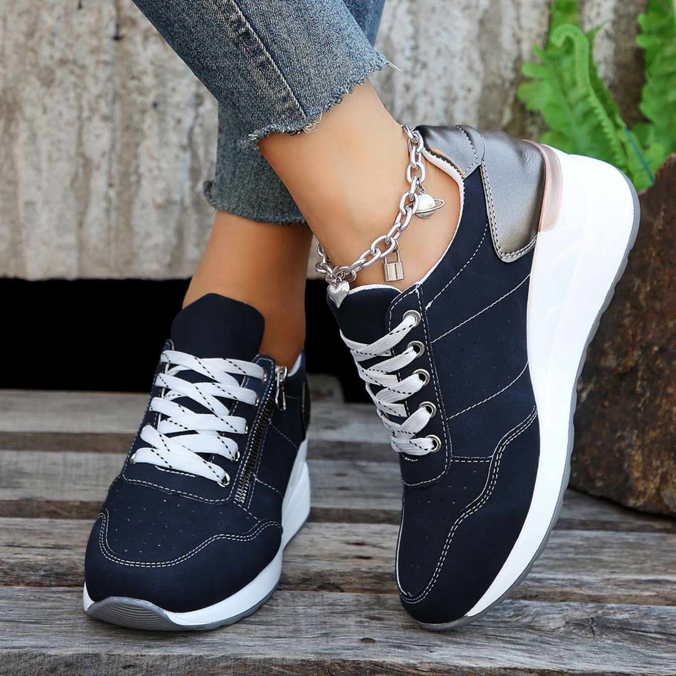 Matilda orthopedic balance sneakers shown in blue, black and grey