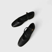 Kymberly comfortable everyday flat shoes shown in brown, black and coffee tones