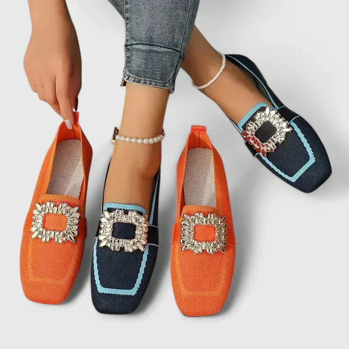 Maylora comfortable slip-on loafers for women shown in a classic silhouette