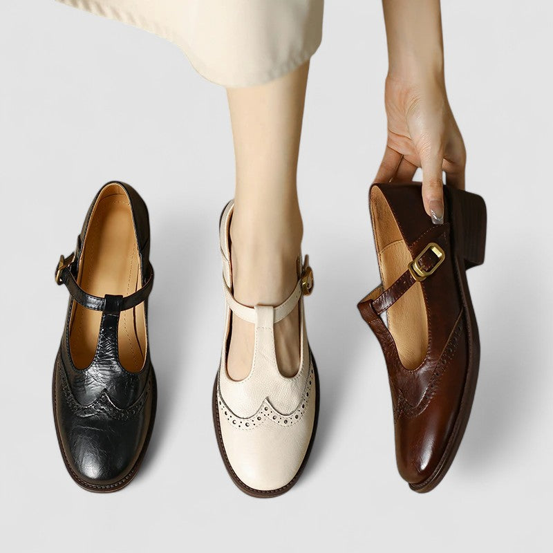 Comfortable slip-on shoes for women shown in beige, black and brown