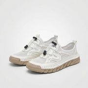Aurora womens comfort walking shoes shown in several colours including white, black and beige