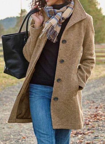 Adriana timeless tailored coat shown in a range of colours, elegant winter outerwear