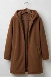 Jane soft teddy coat shown in several colours with a plush textured finish