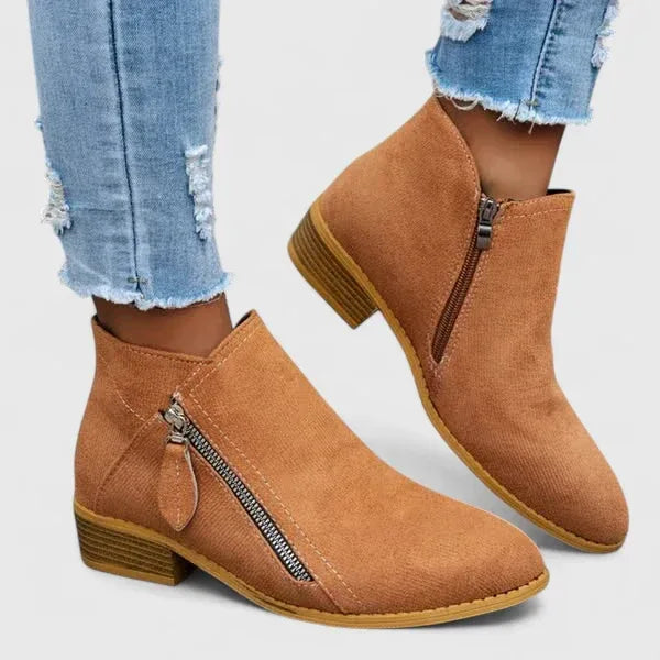 Marizheah vintage-inspired orthopedic ankle boots shown in multiple colours