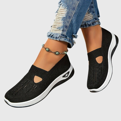 Comfortable women's slip-on shoes shown in multiple colours
