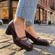 Patrice patent block heel Mary Janes