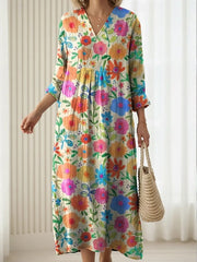 Emma everyday floral dress with relaxed silhouette and pockets