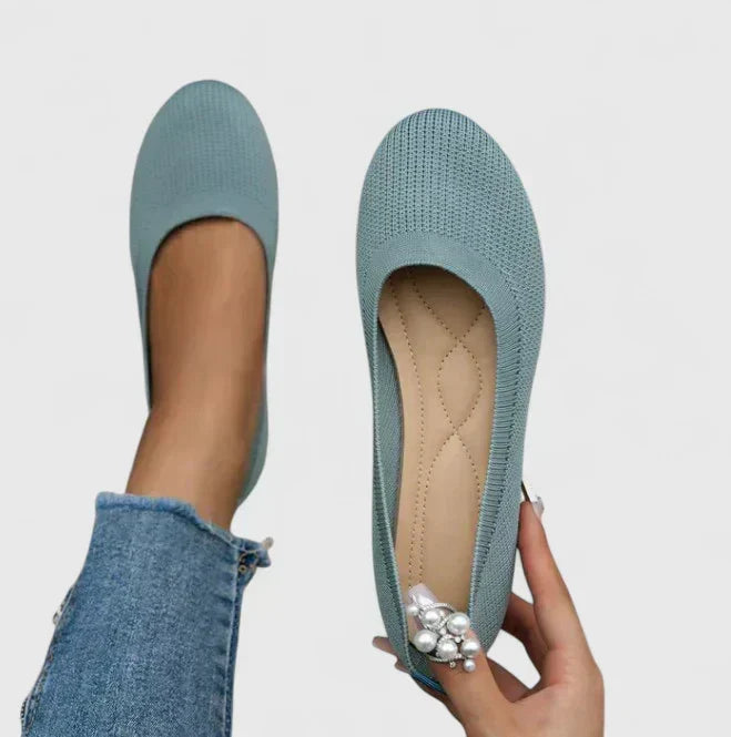 Women's versatile comfort slip-on shoes shown in multiple colours