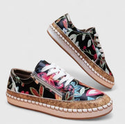 Comfortable slip-on sneakers for women, shown in several colour options