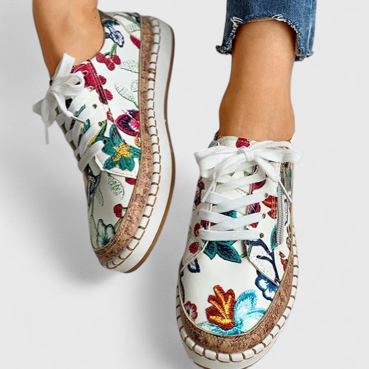 Comfortable slip-on sneakers for women, shown in several colour options