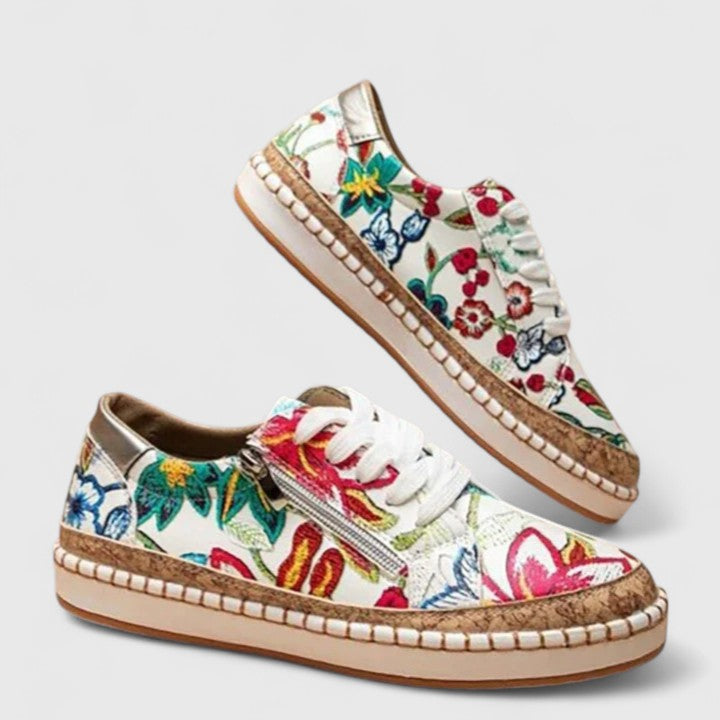 Comfortable slip-on sneakers for women, shown in several colour options