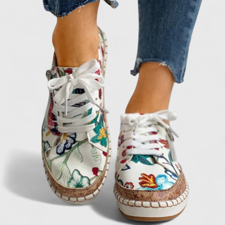 Comfortable slip-on sneakers for women, shown in several colour options