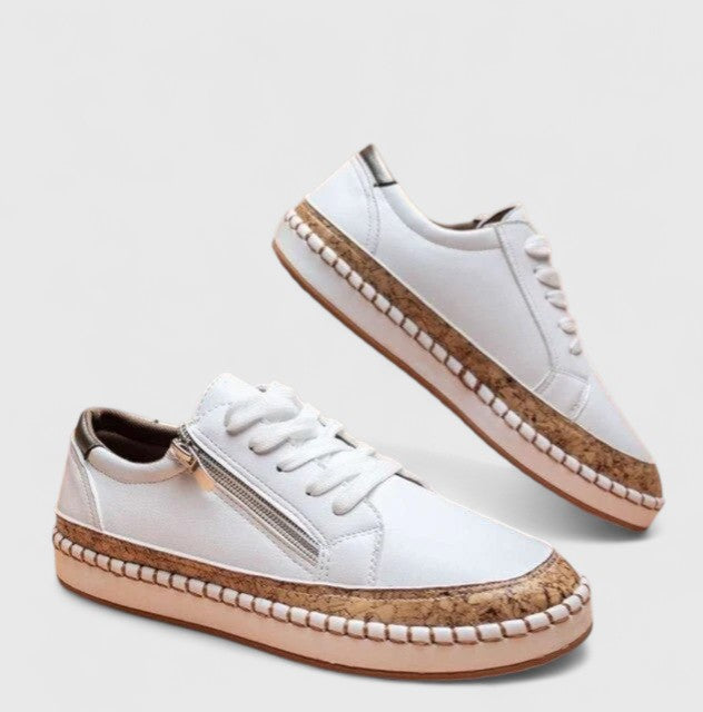 Comfortable slip-on sneakers for women, shown in several colour options