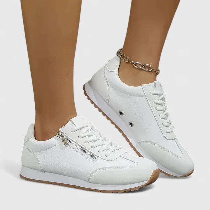 Kytherah comfortable slip-on sneakers in soft neutral tones for women
