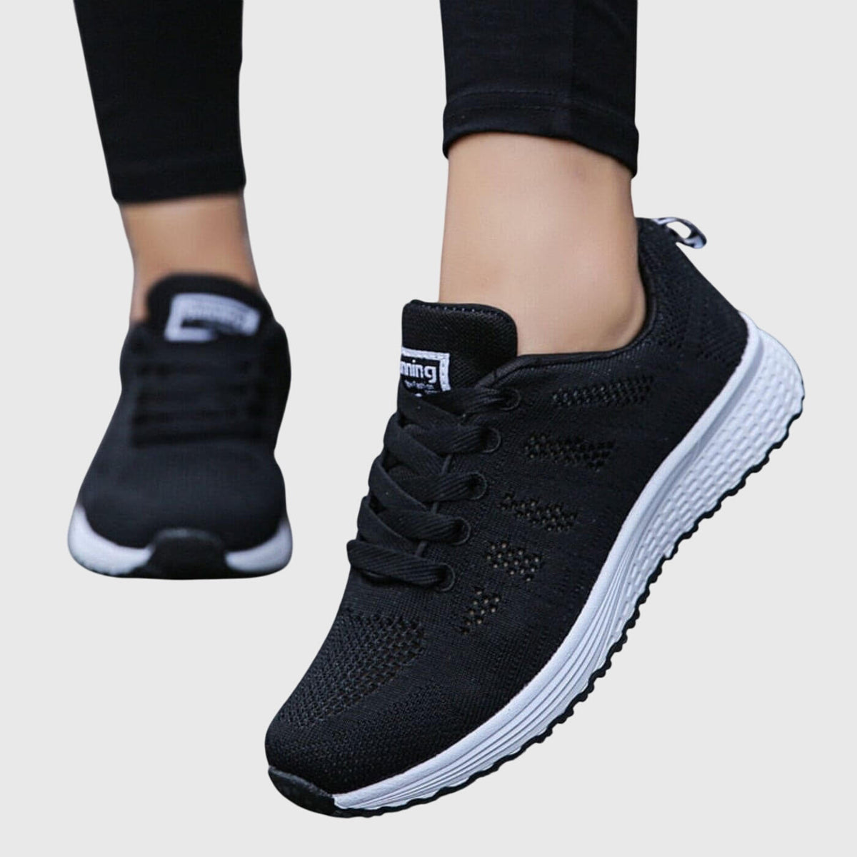 Betta comfortable slip-on sneakers shown in white and black colourways