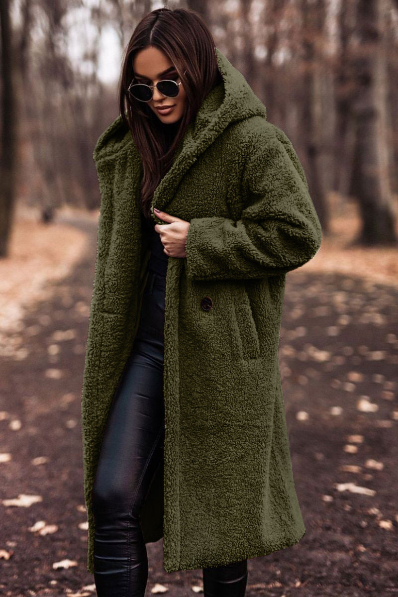 Emily classic tailored winter coat shown in neutral tones