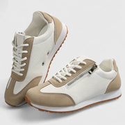 Kytherah orthopedic comfort shoes in beige, white and grey for everyday wear