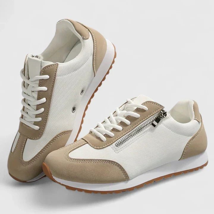 Kytherah comfortable slip-on sneakers in soft neutral tones for women